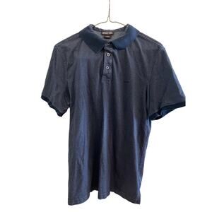 Michael Kors Men's Polo Shirt in Navy, Size Medium